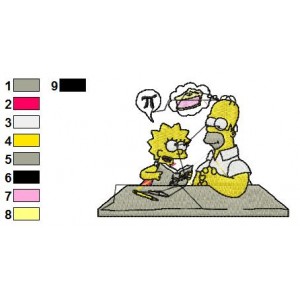 The Simpsons 01 Embroidery Design
